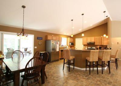 Kitchen and dining room of a house