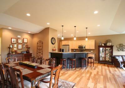 Kitchen and dining room of a house