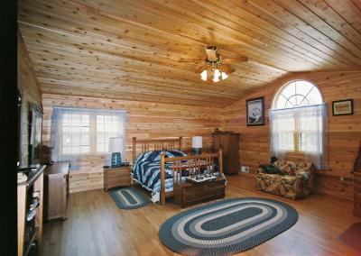 Cabin bedroom of a house