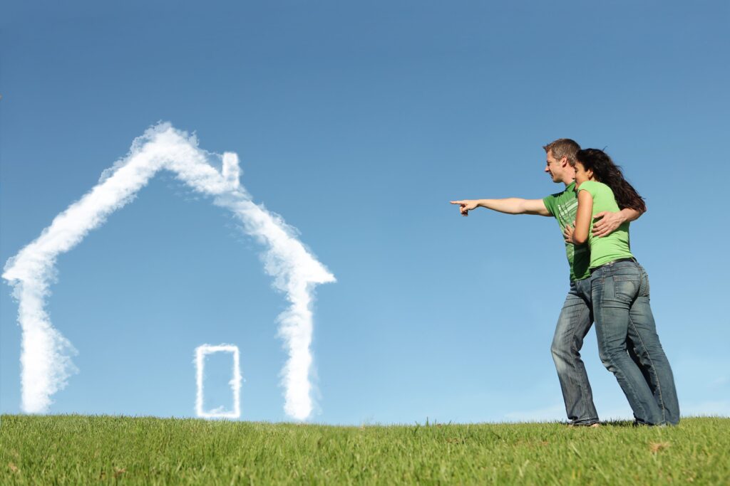 New house buyers concept for mortgage, home loan